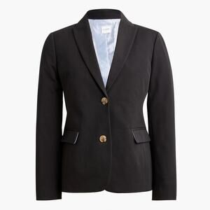 JCrew Blend Two-Button Womens Blazer Size 2 | Cotton Wool Tailored Jacket wm3212
